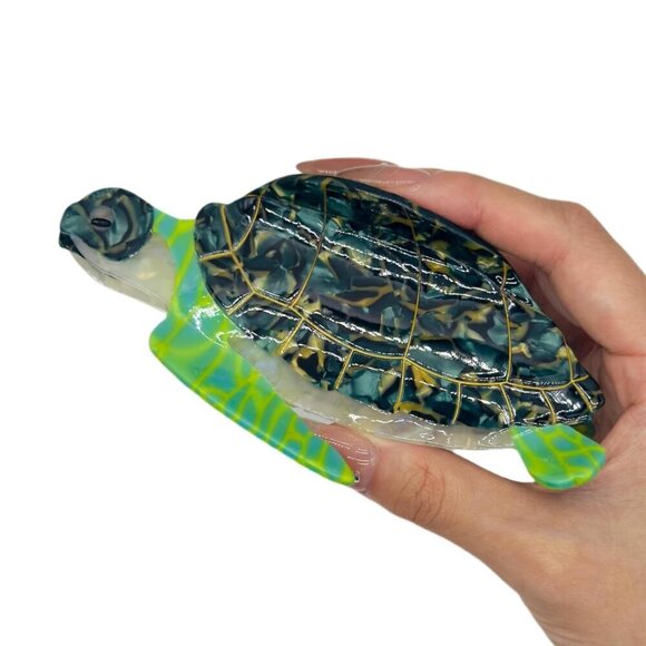 Sea Turtle Hair Claw Clip Acetate Large Non-Slip Hair Accessories for Women